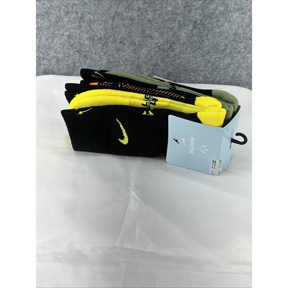 Nike x Nocta Drake DRI-FIT Crew Socks 3 Pack Black Men's Size 8-12 DD9240-909 - Picture 7 of 9